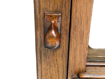 Art Deco Bookcase or Display Cabinet with Glass Sliding Doors, 1930s